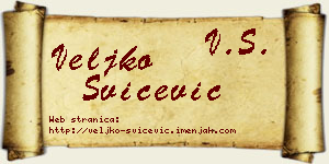 Veljko Svičević vizit kartica